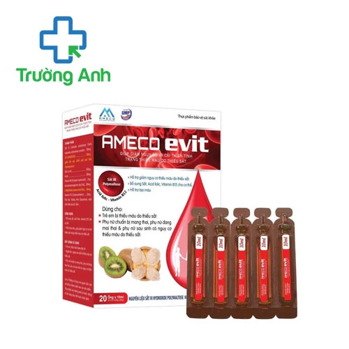 Ameco evit Vgas - Hỗ trợ tạo máu, giúp giảm nguy cơ thiếu máu