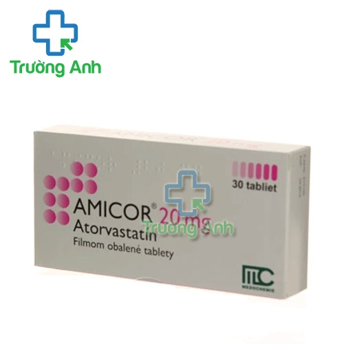 Amicor 20mg Medochemie - Điều trị tăng cholesterol máu hiệu quả