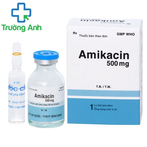 Amikacin 500 - Thuốc điều trị nhiễm huẩn nặng của TTBYT Bình Định