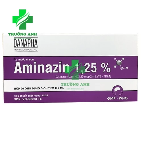 Aminazin 1,25% Danapha - Thuốc chống loạn thần, chống nôn