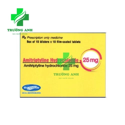 Amitriptyline Hydrochloride 25mg Savipharm - Thuốc điều trị trầm cảm hiệu quả