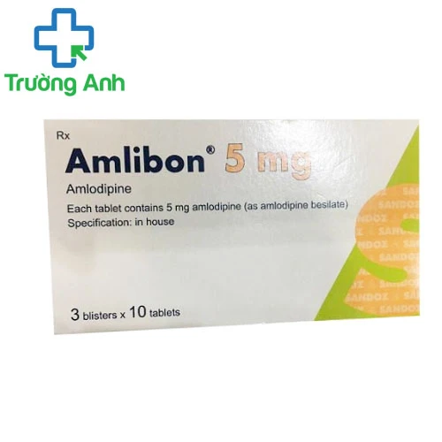 Amlibon 5mg - Thuốc đều trị tăng huyết áp và đau thắt ngực