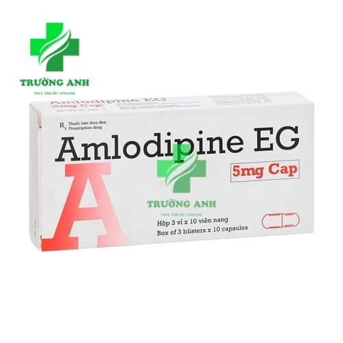 Amlodipine EG 5mg Cap - Thuốc điều trị tăng huyết áp của Pymepharco