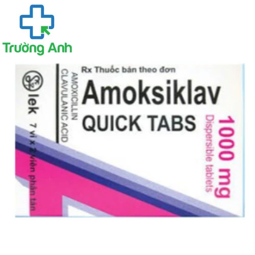 Amoksiklav Quicktabs 1000mg - Thuốc điều trị ký sinh trùng