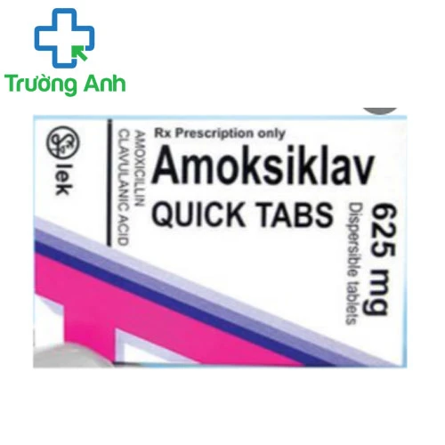 Amoksiklav Quicktabs 625mg - Thuốc trị ký sinh trùng, chống nhiễm khuẩn