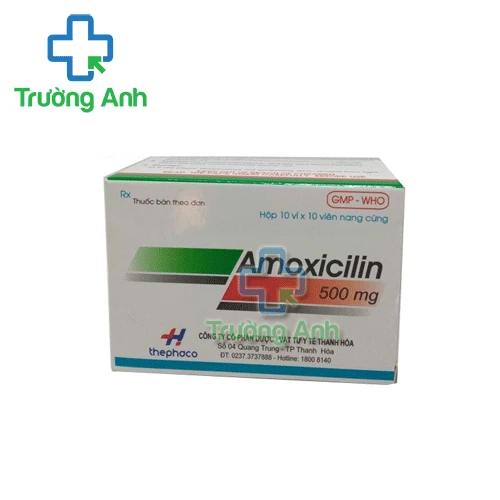Amoxicilin 500mg Thephaco - Thuốc điều trị nhiễm khuẩn