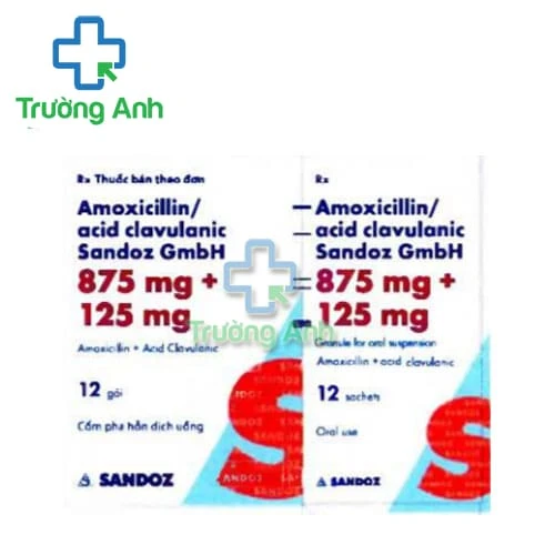Amoxicillin/acid clavulanic Sandoz - Thuốc điều trị nhiễm khuẩn