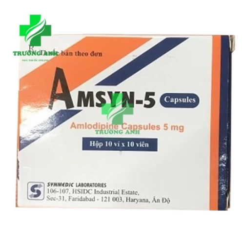 Amsyn 5 - Thuốc chống tăng huyết áp hiệu quả của Ấn Độ