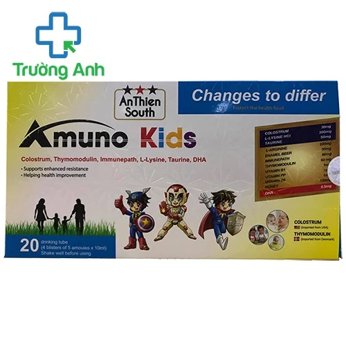 Amuno Kids - Hỗ trợ tăng cường sức khỏe cho cơ thể hiệu quả