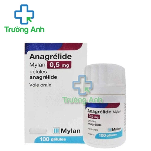 Anagrelide Mylan 0,5mg - Thuốc điều trị tăng tiểu cầu của Pháp
