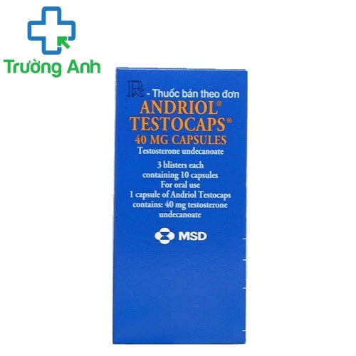 Andriol Testocaps - Thuốc điều trị rối loạn suy sinh dục nam