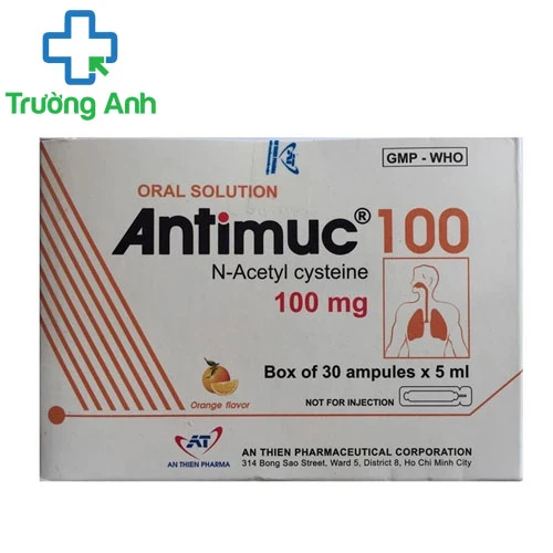 Antimuc 100 - Thuốc điều trị viêm đường hô hấp kèm dịch nhầy