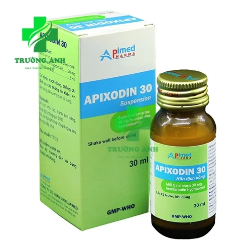 Apixodin 30 - Giúp làm giảm triệu chứng do sốt và dị ứng đường hô hấp trên hiệu quả