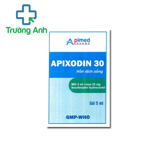 Apixodin 30 - Giúp làm giảm triệu chứng do sốt và dị ứng đường hô hấp trên hiệu quả