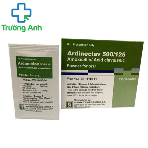 Ardineclav 500/125 -  Điều trị các bệnh nhiễm khuẩn hô hấp