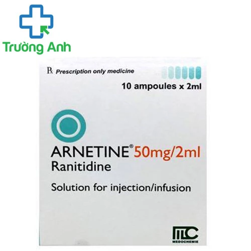 Arnetine 50mg/2ml - Thuốc điều trị loét dạ dày tá tràng lành tính