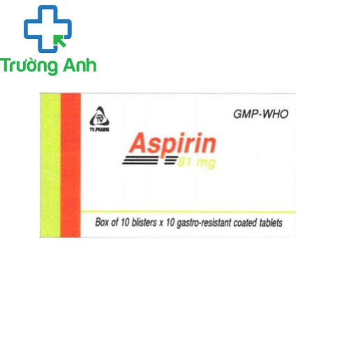 Aspirin 81mg TV.PHARM - Giảm đau hạ sôt, phòng nhồi máu cơ tim