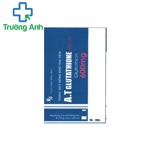 A.T Glutathione 600 inj - Điều trị nhiễm độc hệ thần kinh hiệu quả