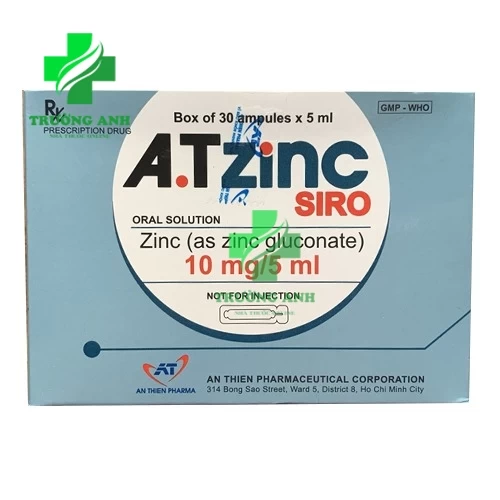 A.T Zinc (ống) - Thuốc điều trị trẻ còi xương, suy dinh dưỡng hiệu quả