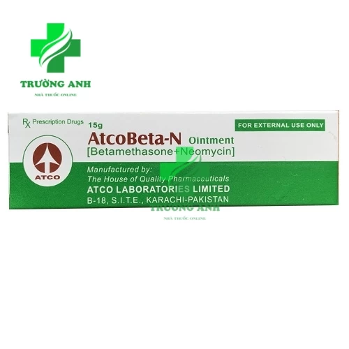 AtcoBeta-N Ointment - Thuốc bôi da điều trị viêm da hiệu quả của Pakistan (10 hộp)