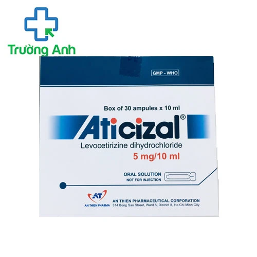 Aticizal 5mg/10ml - Điều trị viêm mũi dị ứng, mề đay hiệu quả
