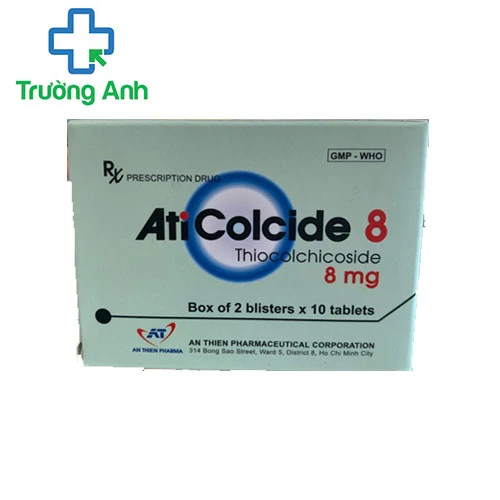 Aticolcide 8mg - Điều trị hỗ trợ các bệnh lý cột sống hiệu quả