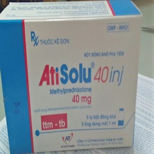 Atisolu 40mg inj - Thuốc chống viêm và giảm miễn dịch hiệu quả