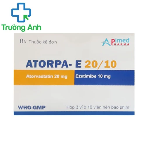 Atorpa-E 20/10 - Thuốc điều trị đau thắt ngực hiệu quả của Apimed