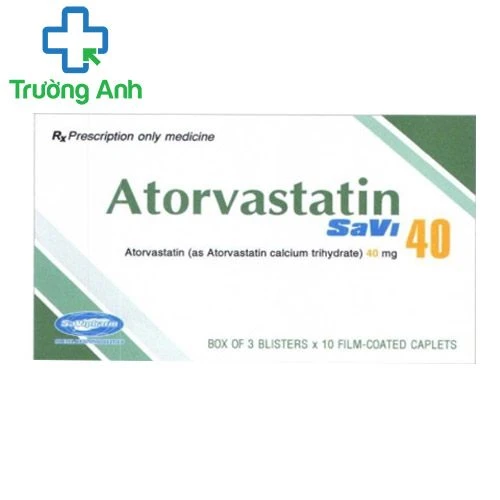 Atorvastatin SaVi 40mg - Thuốc điều trị tăng cholesterol hiệu quả