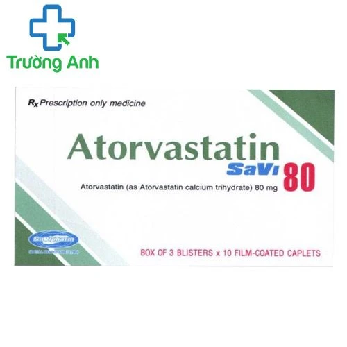 Atorvastatin SaVi 80mg - Thuốc điều trị tăng cholesterol hiệu quả