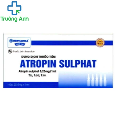 Atropin sulfat HDpharma - Thuốc điều trị triệu chứng ỉa chảy cấp