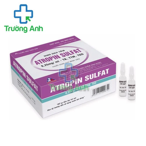 Atropin Sulfat Vinphaco - Điều trị các cơn co thắt cơ trơn