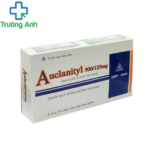 Auclanityl 500/125mg - Thuốc điều trị viêm phế quản, viêm phổi