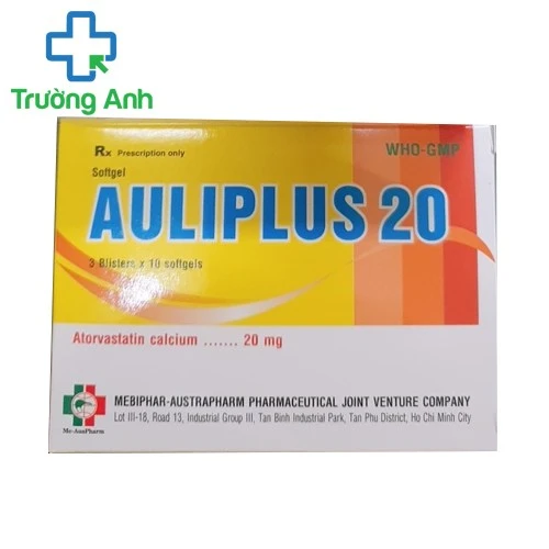 Auliplus 20 - Thuốc điều trị tăng cholesterol hiệu quả của Mebiphar