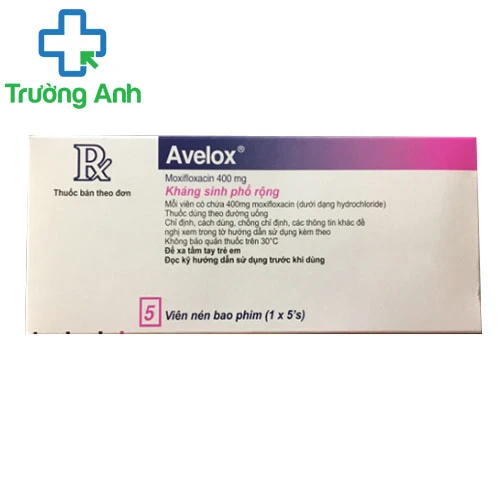 Avelox 400mg - Thuốc điều trị nhiễm khuẩn da và tổ chức dưới da 