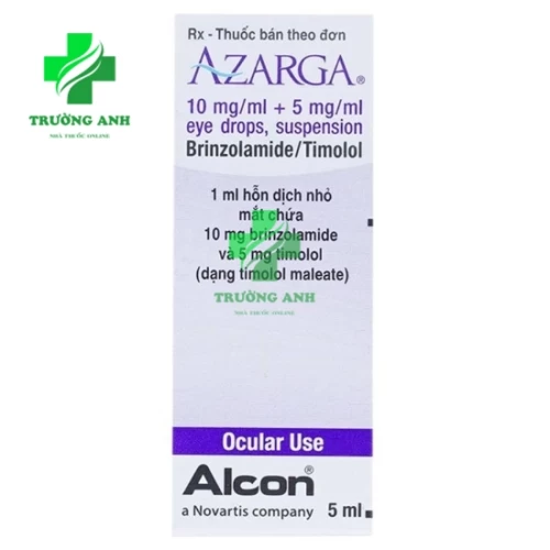 AZARGA 5ML - Thuốc tăng nhãn áp hoặc glôcôm góc mở