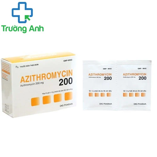 Azithromycin 200 DHG - Thuốc điều trị viêm nhiễm khuẩn hô hấp