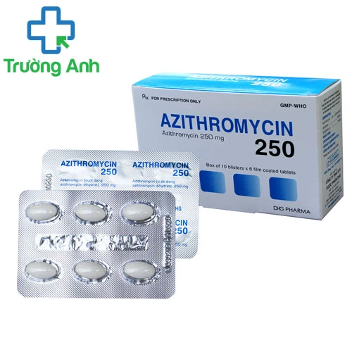 Azithromycin 250 DHG - Thuốc điều trị nhiễm khuẩn hô hấp