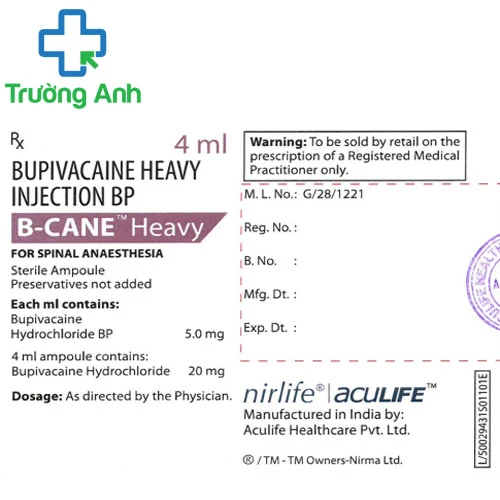 B-Cane Heavy - Thuốc gây tê, giảm đau tại chỗ hiệu quả