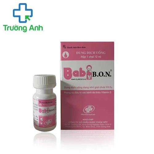 Babi B.O.N - Giúp bổ sung vitamin D hiệu quả của dược phẩm OPV
