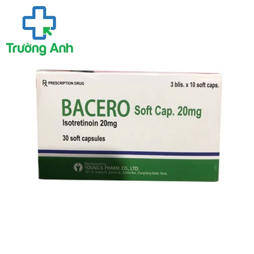 Bacero Soft Cap. 20mg - Thuốc trị mụn trứng cá nặng của Hàn Quốc