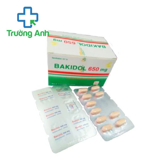 Bakidol 650mg (hộp 100 viên) - Thuốc điều trị giảm đau hiệu quả