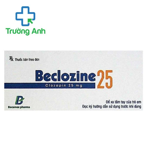 Beclozine 25 - Thuốc điều trị tâm tâm thần phân liệt