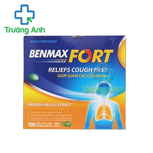 Benmax Fort - Giúp giảm đau rát họng, khản tiếng, ho