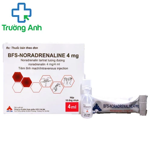 BFS-Noradrenaline 4mg - Thuốc điều trị tụt huyết áp, gây tê hiệu quả
