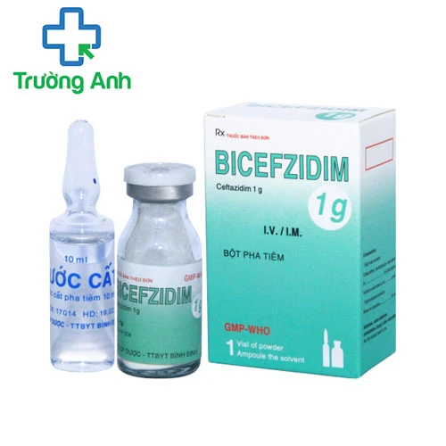 Bicefzidim 1g - Thuốc điều trị nhiễm khuẩn nặng của Bidiphar