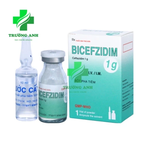 Bicefzidim 1g - Thuốc điều trị nhiễm khuẩn nặng của Bidiphar