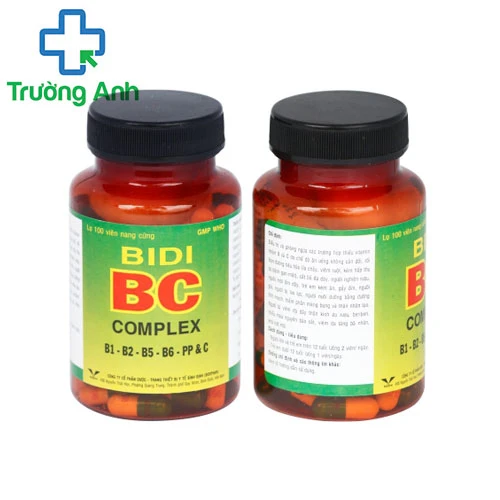 Bidi BC Complex 300mg Bidiphar - Trị bệnh do thiếu vitamin B, C