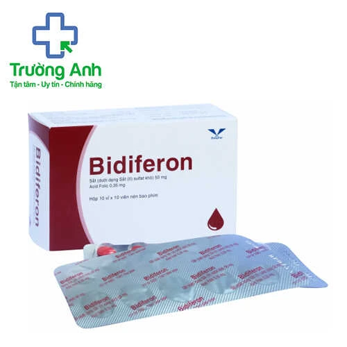 Bidiferon - Thuốc bổ sung sắt và acid folic của Bidiphar