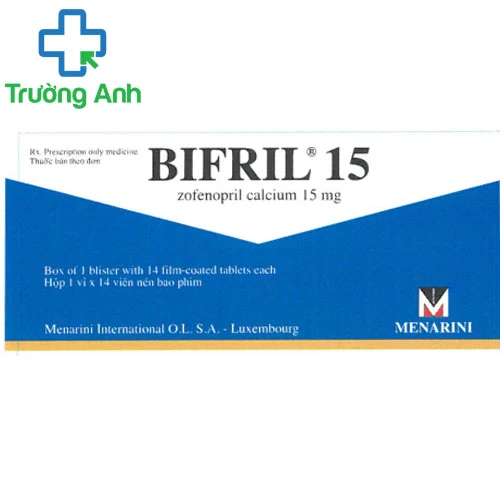 Bifril 15 mg - Thuốc điều trị  nhồi máu cơ tim hiệu quả